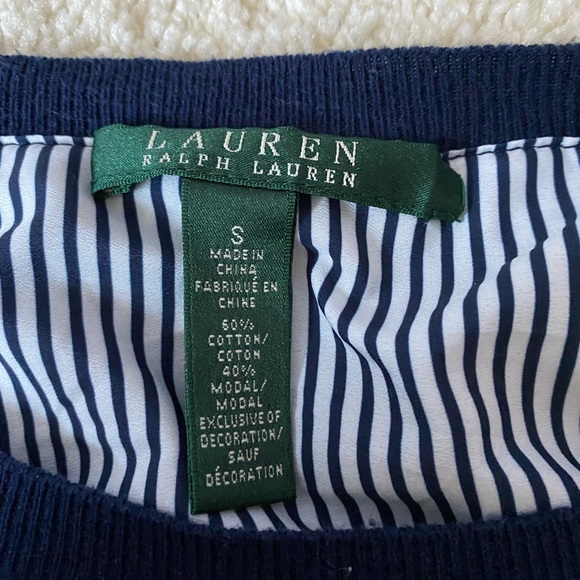 Ralph Lauren Navy Sweater - Picture 2 of 2